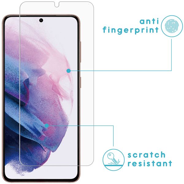 imoshion Protection d'écran en verre trempé 2 pack Samsung Galaxy S21 Plus