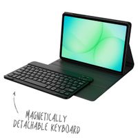 Accezz Étui de tablette Bluetooth Clavier Samsung Galaxy Tab A11 Plus - QWERTY / NL - Noir