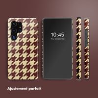 Selencia Coque arrière Vivid Samsung Galaxy S25 Ultra - Pied-de-Poule