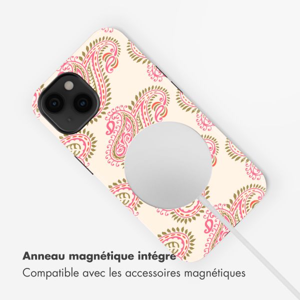 Selencia Coque arrière Vivid avec MagSafe Apple iPhone 14 - Paisley Blush