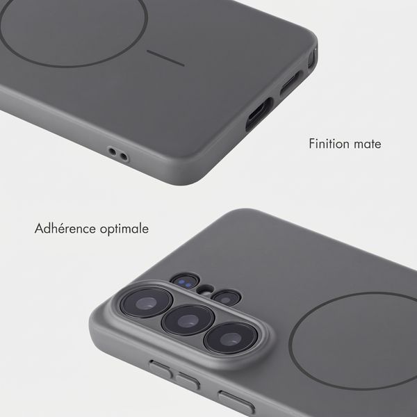 Accezz Coque Grip avec MagSafe Samsung Galaxy S26 Ultra - Gris