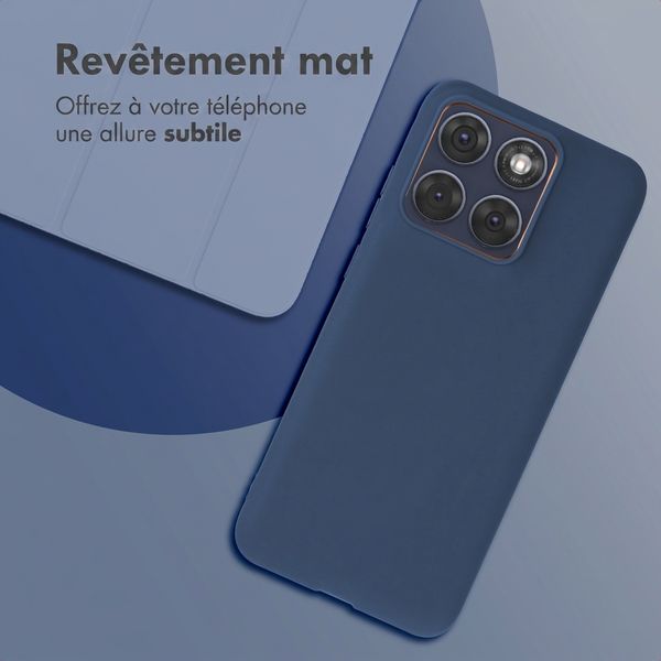 imoshion Coque Couleur Motorola Edge 70 Fusion - Bleu foncé