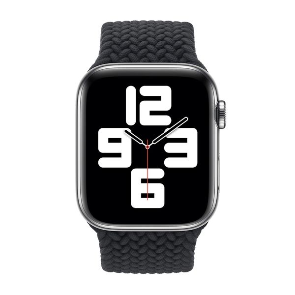 Apple Bracelet Solo tressé Apple Watch | 38/40/41/42 mm - Taille 3 - Charcoal