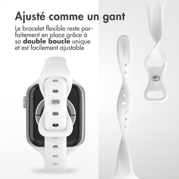 imoshion Bracelet slim en silicone Apple Watch | 38/40/41/42 mm - Blanc