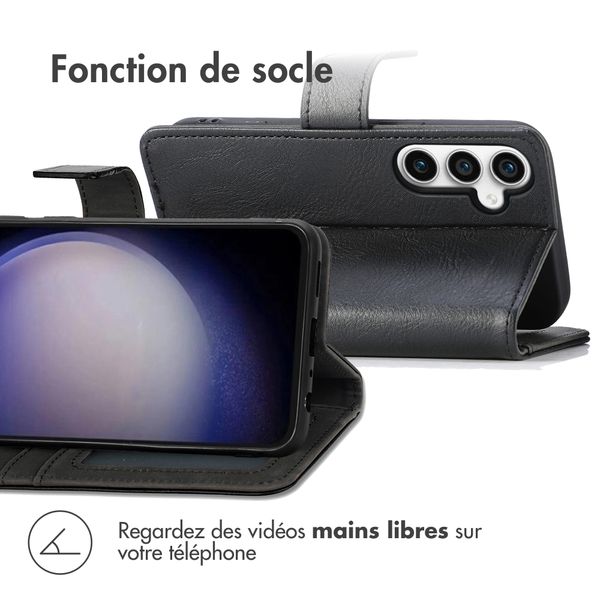 imoshion Étui de télephone portefeuille de luxe Samsung Galaxy S23 FE - Noir
