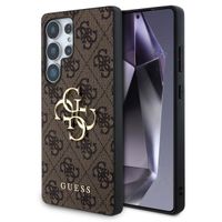 Guess Coque 4G Metal Logo Backcover Samsung Galaxy S25 Ultra - Marron