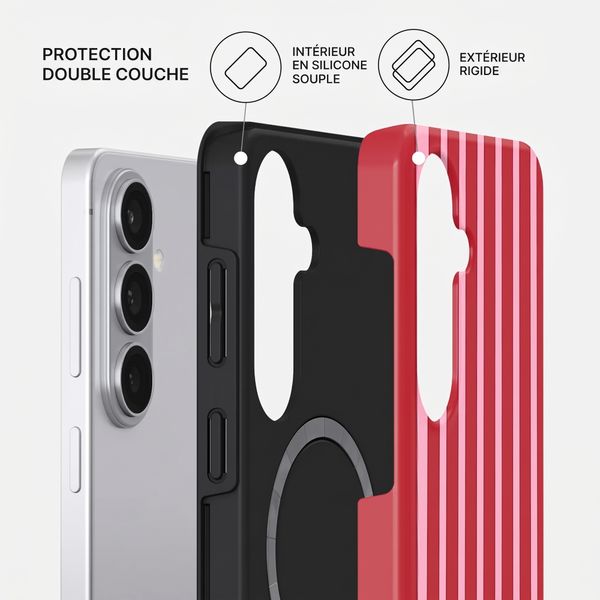 Burga Coque Tough MagSafe Samsung Galaxy S26 - Strawberry Jam