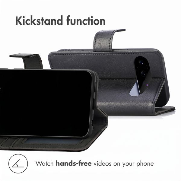 Étui de télephone portefeuille de luxe Google Pixel 11 - Noir