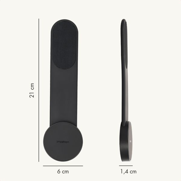 imoshion Support de téléphone flexible pour voiture - Magnétique - Tableau de bord/Écran - Noir