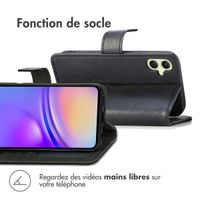 imoshion Étui de télephone portefeuille de luxe Samsung Galaxy A05s - Noir