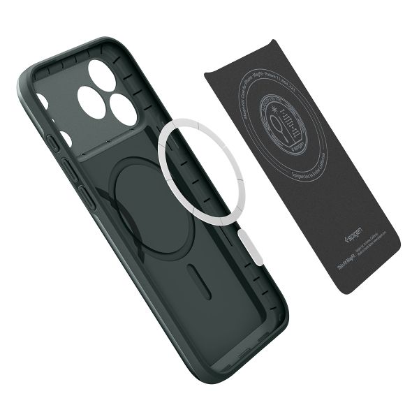 Spigen Coque Thin Fit avec MagSafe Apple iPhone 18 Pro / 17 Pro - Abyss Green