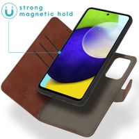 imoshion Etui de télephone luxe 2-en-1 amovible Samsung Galaxy A53 - Marron