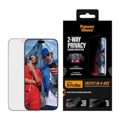 PanzerGlass Ultra Wide Fit FastFit in-a-box Protection d'écran Privacy Apple iPhone 18 Pro Max