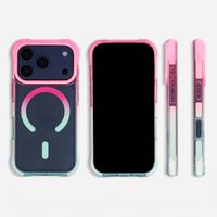 Selencia Coque arrière MagSafe Gradient Apple iPhone 17 Pro Max - Rose / Bleu