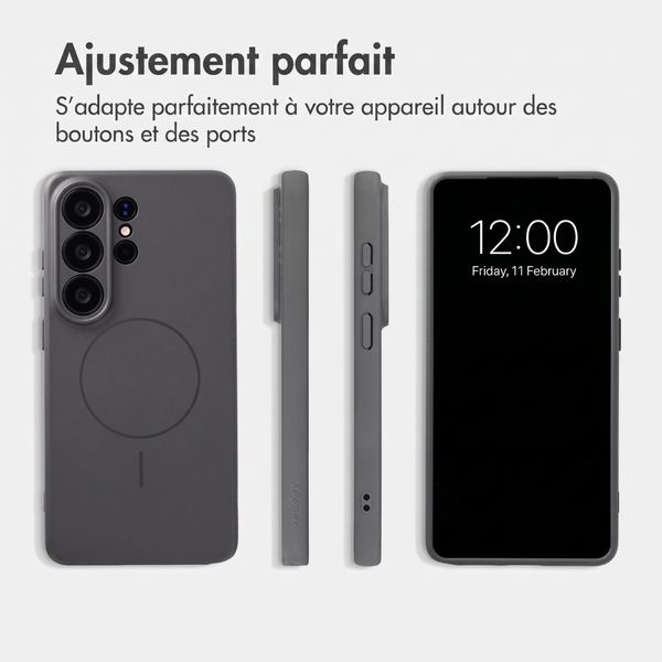 Accezz Coque Grip avec MagSafe Samsung Galaxy S26 Ultra - Gris