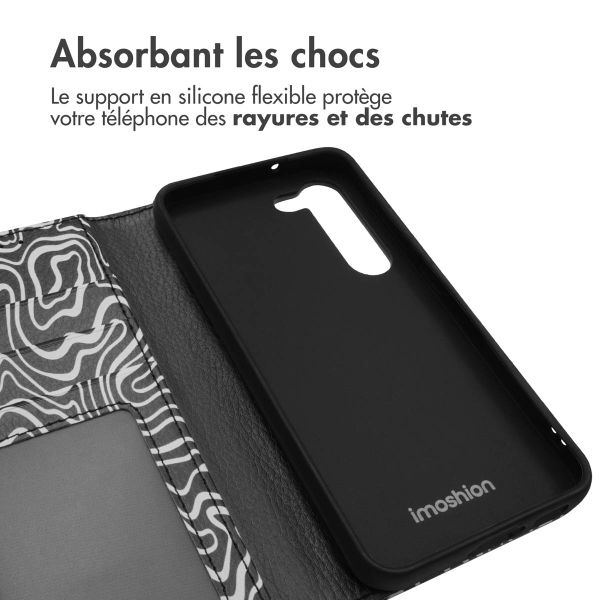 imoshion Étui de télephone portefeuille Design Samsung Galaxy S23 - Black And White