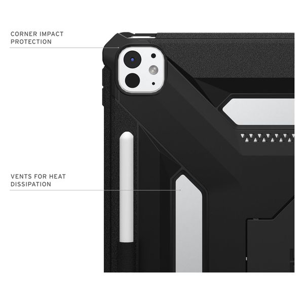 UAG Coque arrière Scout Plus avec support Scout Apple iPad Pro 13 (2025) M5 / (2024) M4 - Black