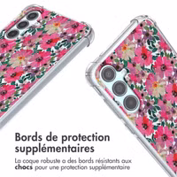 imoshion Coque Design avec cordon Samsung Galaxy A55 - Flower Water