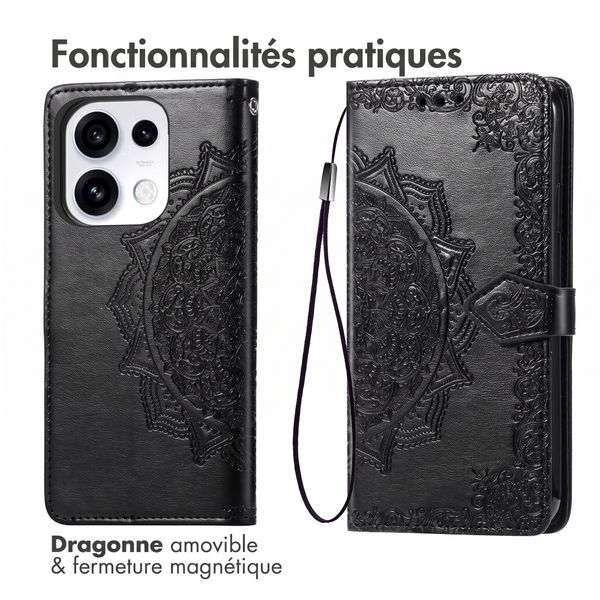 imoshion Etui de télephone Mandala Oppo Reno 16 / 16 Pro - Noir