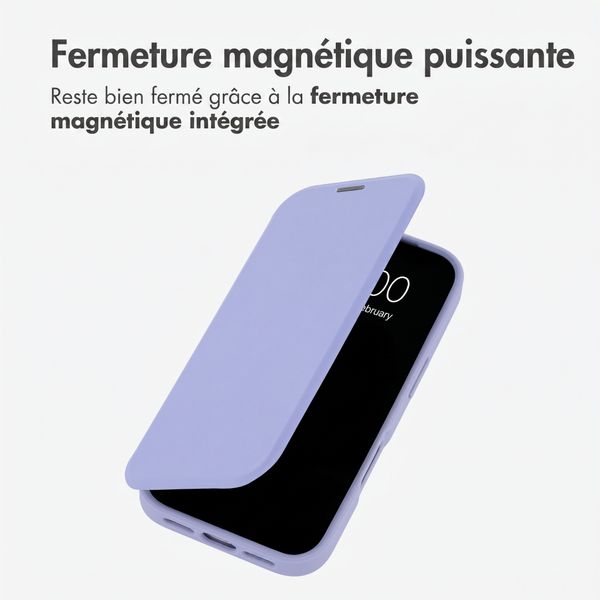 imoshion Bookcase transparente avec MagSafe Apple iPhone 18 Pro / 17 Pro - Lilas