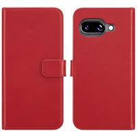 Selencia Étui portefeuille en cuir véritable Google Pixel 9A - Rouge