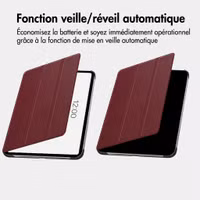 imoshion Coque tablette Trifold Apple iPad 9 (2021) 10.2 pouces / iPad 8 (2020) 10.2 pouces / iPad 7 (2019) 10.2 pouces - Bordeaux