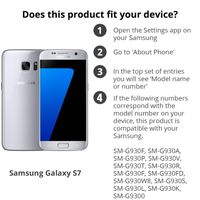 Concevez votre propre housse portefeuille Samsung Galaxy S7 - Blanc