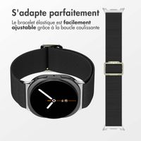 imoshion Bracelet en nylon élastique Samsung Galaxy Watch 8 (40/44mm) / Classic (46mm) - Noir