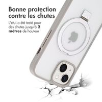 Accezz Coque Ring Stand avec MagSafe Apple iPhone 15 - Gris