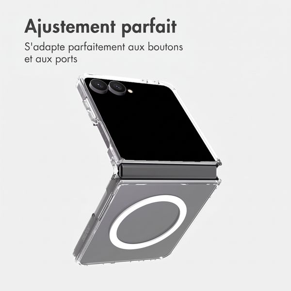 Accezz Coque arrière Xtreme Impact avec MagSafe Samsung Galaxy Z Flip 8 - Transparent
