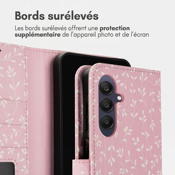 imoshion Étui de télephone portefeuille Design Samsung Galaxy A26 - Pink Bazaar Flowers