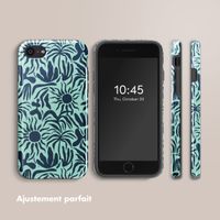 Selencia Coque arrière Vivid Apple iPhone SE (2022 / 2020) / 8 / 7 - Tropical Vibes Light Blue