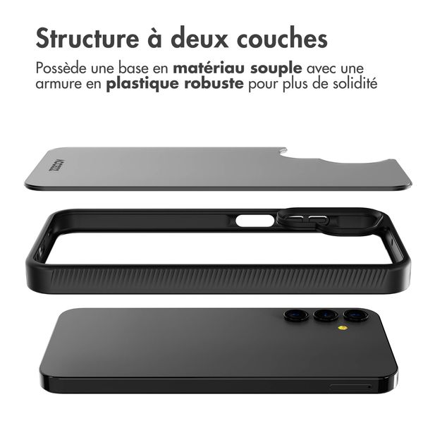 Accezz Coque Givrée Robuste Samsung Galaxy A15 (5G/4G) - Noir