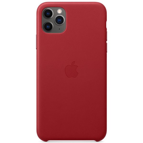 Apple 4 Pack Coque Leather Apple iPhone 11 Pro Max - Red + Saddle Brown + Midnight Blue + Black