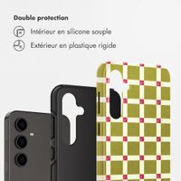 Selencia Coque arrière Vivid Samsung Galaxy S24 FE - Check This Olive