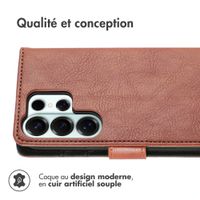 imoshion Étui de télephone portefeuille de luxe Samsung Galaxy S26 Ultra - Marron