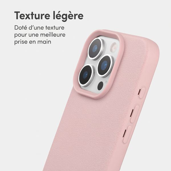 imoshion Coque arrière Texture iPhone 12 / 12 Pro - Rose