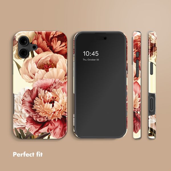Selencia Coque arrière Vivid avec MagSafe Apple iPhone 16 - Vintage Peony