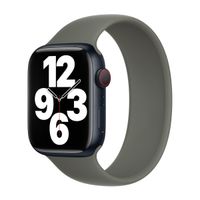 Apple Bracelet Boucle unique en Silicone Apple Watch | 38/40/41/42 mm - Taille 4 - Olive