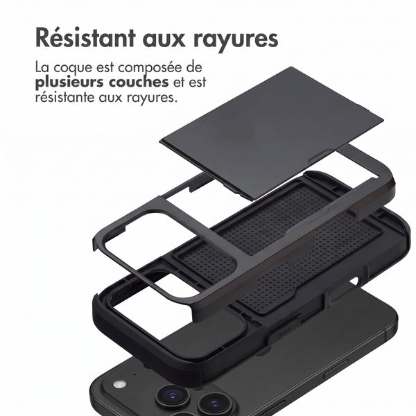 imoshion Coque arrière avec porte-cartes Apple iPhone 18 Pro / 17 Pro - Noir