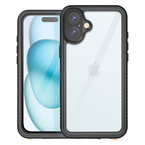 Redpepper Coque imperméable Dot Plus Apple iPhone 16 Plus - Noir