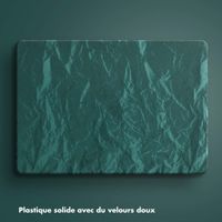 Selencia Coque en velours Apple MacBook Air 13 pouces (2018-2020) - Vert foncé