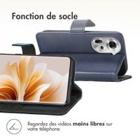 imoshion Étui de télephone portefeuille de luxe Oppo Reno 11 - Bleu foncé