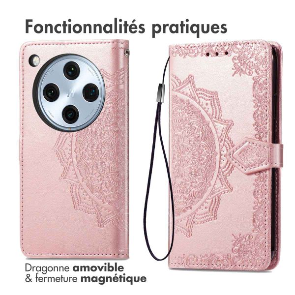imoshion Etui de télephone Mandala Oppo Find X8 - Rose Doré