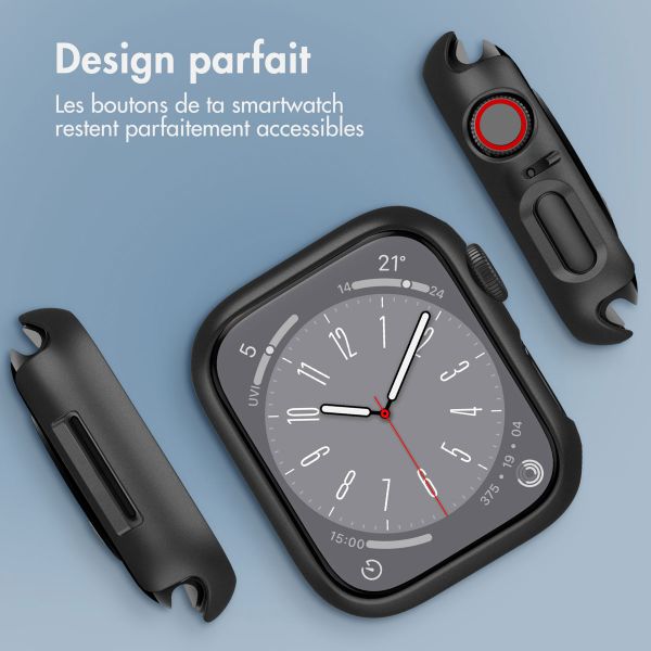 imoshion Coque rigide à couverture complète Apple Watch 4 / 5 / 6 / SE - 40 mm - Noir