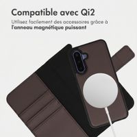 imoshion Étui portefeuille luxe 2-en-1 amovible Samsung Galaxy A17 (5G) / (4G) - Marron