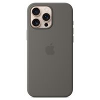 Apple Coque en silicone MagSafe Apple iPhone 16 Pro Max - Stone Gray