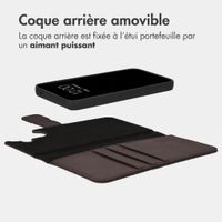 imoshion Étui portefeuille luxe 2-en-1 amovible Samsung Galaxy A55 - Marron