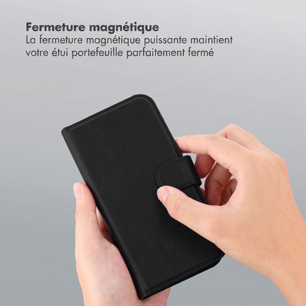 Accezz Coque portefeuille Edge amovible avec MagSafe Apple iPhone 18 Pro / 17 Pro - Noir