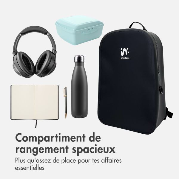 imoshion Sac à dos Hermétique et Étanche 10L - Petit - Noir